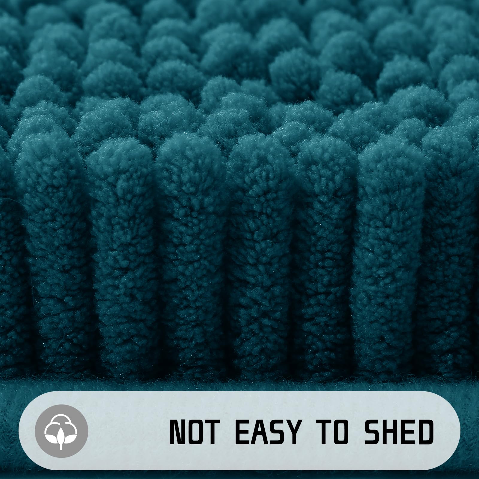 Yimobra Bathroom Rugs, 44 ' ' X 24 ' ', Extra Soft Chenille Bath Rugs, Non-Slip, Water Absorbent, Thick Floor Mat Machine Washab